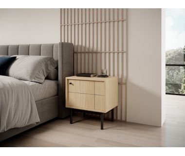 Тумба прикроватная Perfect Джапанди / Japandi S54 1-дверная Дуб линеа (PFH-091461)