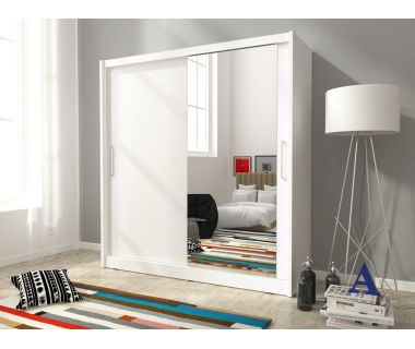 Шкаф-купе Perfect Мая I/Maja I 200 2-дверный с зеркалом Белый (PFH-091780)