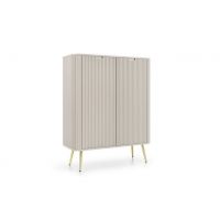 Комод Perfect Зова/Zova 2-дверний із золотими ніжками K103 Кашемір (PFH-091284)