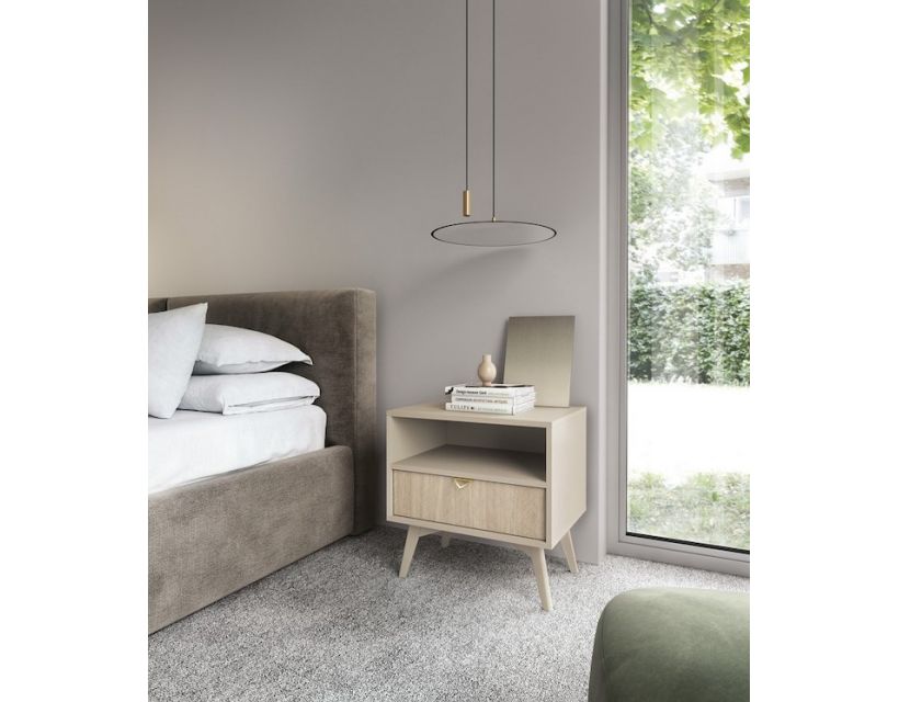 Тумба нічна Perfect Форест / Forest S54 з 1 ящиком Біж пісочний/ялиця сканді (PFH-091486)