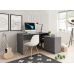 Стіл офісний Perfect Тео / Teo 3S/138 з 3 ящиками Графіт (PFH-091166) в інтернет магазині меблів "Меблі Даром"