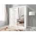 Шафа-купе Perfect Травня I Алю / Maja I Alu 180 2-дверна з дзеркалом Біла (PFH-091783)