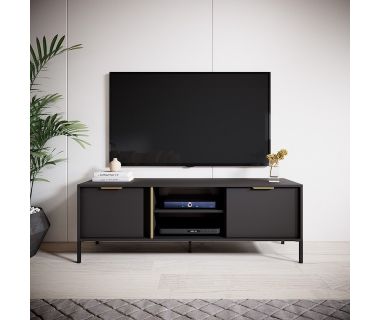 Тумба під телевізор Perfect Ларс/Lars 2-дверна 2D/153 Антрацит (PFH-091023)