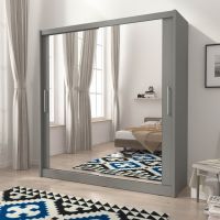 Шафа-купе Perfect Травня VI / Maja VI 200 2-дверна з дзеркалом Графіт (PFH-091815)