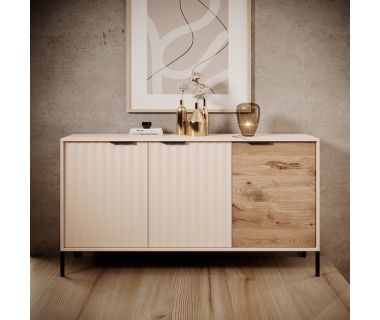 Комод Perfect Рейв/Rave 3-дверний 3D/153 Беж/вікінг (PFH-091088)