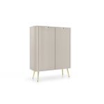 Комод Perfect Зова/Zova 2-дверний із золотими ніжками K103 Кашемір (PFH-091284)