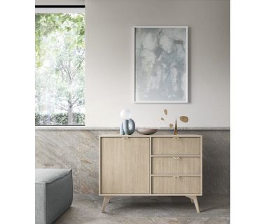 Комод Perfect Форест / Forest KSZD106 1-дверний з 3 ящиками Біж пісочний/ялиця сканді (PFH-091482)