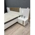 Тумби ліжкові 2 шт. з підсвічуванням Perfect Арко / Arco з 4 ящиками 2S/60 Білий глянець/дуб грандсон (PFH-091049)