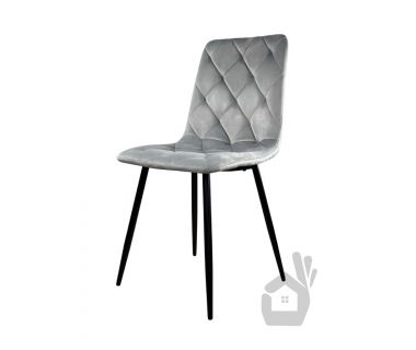 Стілець кухонний ANETTE Perfect Чорний каркас/Сірий (PFH-092062)