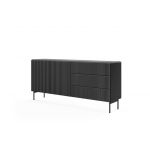 Комод Perfect Мути / Muti 2D3S/177 2-дверный с 3 ящиками Черный (PFH-091395)