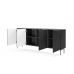 Комод Perfect Мути / Muti 4D/195 4-дверный Черный (PFH-091393)