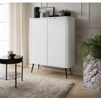 Комод Perfect Зова/Zova 2-дверный с черными ножками K103 Белый (PFH-091285)