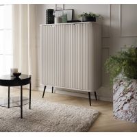 Комод Perfect Зова/Zova 2-дверный с черными ножками K103 Кашемир (PFH-091283)