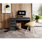 Стіл туалетний письмовий Perfect Ада/Ada 5S/120 з 5 ящиками Антрацит (PFH-091308)