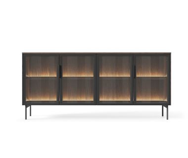 Комод з підсвічуванням Perfect Лумі / Lumi 4D/181 4-дверний Дуб Дунін (PFH-091383)