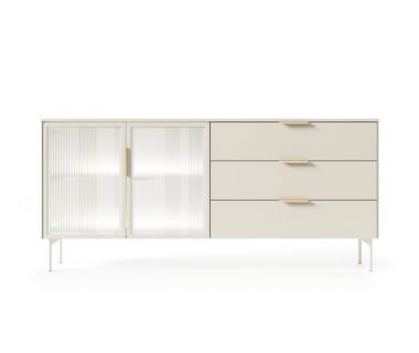 Комод з підсвічуванням Perfect Лумі / Lumi 2D3S/181 2-дверний з 3 ящиками Кашемір (PFH-091387)