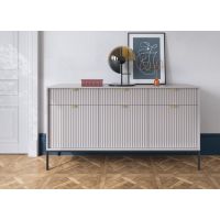 Комод Perfect Новая/Nova 3-дверный с 3 ящиками и черными ножками KSZ154 Серый (PFH-091242)