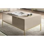 Стол журнальный Perfect Новая/Nova с 2 ящиками и золотыми ножками L104 Кашемир (PFH-091259)