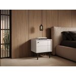 Тумба для ліжка Perfect Джапанді / Japandi S54 1-дверна Кашемір (PFH-091467)