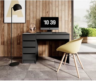 Стол туалетный письменный Perfect Ада/Ada 5S/120 с 5 ящиками Антрацит (PFH-091308)
