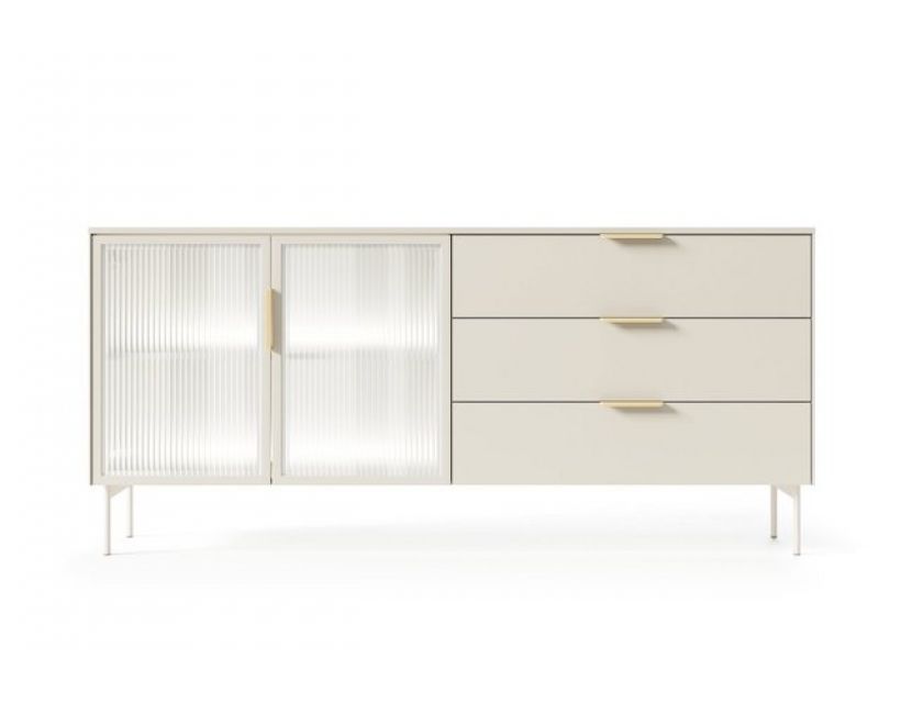 Комод з підсвічуванням Perfect Лумі / Lumi 2D3S/181 2-дверний з 3 ящиками Кашемір (PFH-091387)