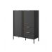 Комод високий Perfect Ларс/Lars 2-дверний з 2 ящиками 2D2S/104 Антрацит (PFH-091020)