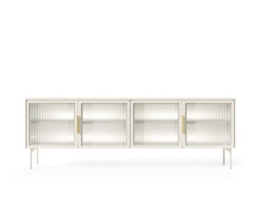 Тумба під телевізор з підсвічуванням Perfect Лумі / Lumi 4D/181 4-дверна Кашемір (PFH-091389)