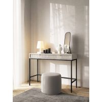 Стол туалетный Perfect Новая/Nova с 2 ящиками и черными ножками T104 Кашемир (PFH-091270)