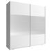 Шкаф-купе Perfect Мика I/Mika I 200 2-дверный с зеркалом Белый (PFH-091750)