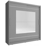 Шафа-купе Perfect Травня IX / Maja IX 200 2-дверна з дзеркалом Графіт (PFH-091821)