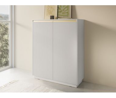 Комод високий Perfect Роял / Royal KW104 2-дверний Білий (PFH-091288)