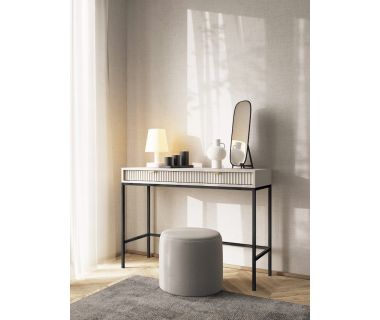 Стіл туалетний Perfect Нова/Nova з 2 ящиками та чорними ніжками T104 Кашемір (PFH-091270)