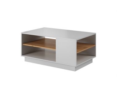 Стол журнальный Perfect 3Д / 3D 100 Белый/дуб золотой крафт (PFH-091043)