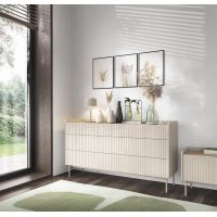 Комод Perfect Левел / Level з 6 ящиками 6S/153 Біж/дуб сканді (PFH-091156)