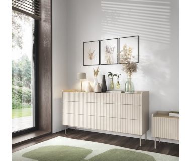 Комод Perfect Левел / Level з 6 ящиками 6S/153 Біж/дуб сканді (PFH-091156)