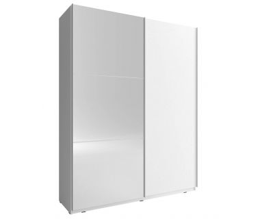 Шафа-купе Perfect Міка II / Mika II 150 2-дверна з дзеркалом Біла (PFH-091753)