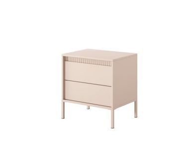 Тумба прикроватная Perfect Сенсо / Senso 2S/53 с 2 ящиками Беж (PFH-092035)