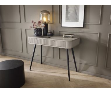 Стіл туалетний Perfect Зова/Zova з 2 ящиками та чорними ніжками T103 Кашемір (PFH-091300)