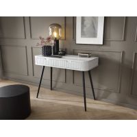 Стол туалетный Perfect Зова/Zova с 2 ящиками и черными ножками T103 Белый (PFH-091298)