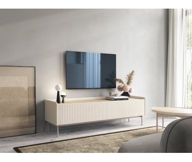 Тумба под телевизор Perfect Левел / Level 2-дверная 2D/181 Беж/дуб сканди (PFH-091159)