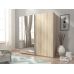 Шкаф-купе Perfect Мика II / Mika II 200 2-дверный с зеркалом Дуб сонома (PFH-091756)