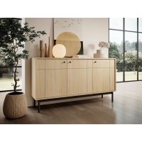 Комод Perfect Джапанди / Japandi K154 3-дверный Дуб линеа (PFH-091464)