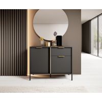 Комод Perfect Ларс/Lars 2-дверный с 1 ящиком 2DS/104 Антрацит (PFH-091017)