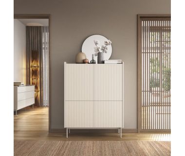 Комод високий Perfect Левел / Level 4-дверний 4D/103 Біж/дуб сканді (PFH-091157)