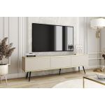 Тумба під телевізор Perfect Оро/Oro 3-дверна із чорними ніжками RTV175 Бежевий (PFH-091337)