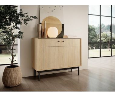 Комод Perfect Джапанді / Japandi K104 2-дверний Дуб лінеа (PFH-091463)