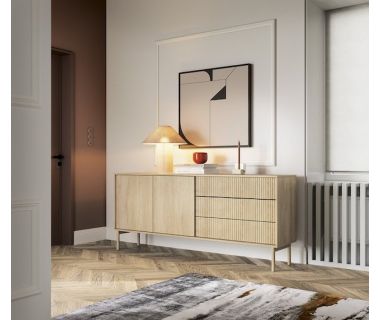 Комод Perfect Таво / Tavo 2D3S/187 2-дверный с 3 ящиками Дуб кремона (PFH-091400)