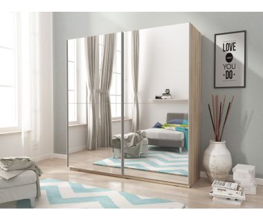 Шафа-купе Perfect Міка III / Mika III 200 2-дверна з дзеркалом Дуб сонома (PFH-091760)