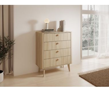 Комод Perfect Вики / Viki 4S/88 с 4 ящиками Дуб баристая (PFH-091408)