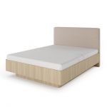 Кровать (каркас) Perfect Вики/Viki 160 с мягким изголовьем двуспальная Дуб баристая (PFH-091410)